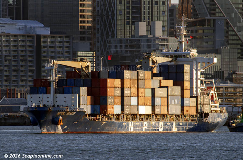 NPDL Tahiti, Contship Rex, Trinidad Trader 9675808 ID 14714